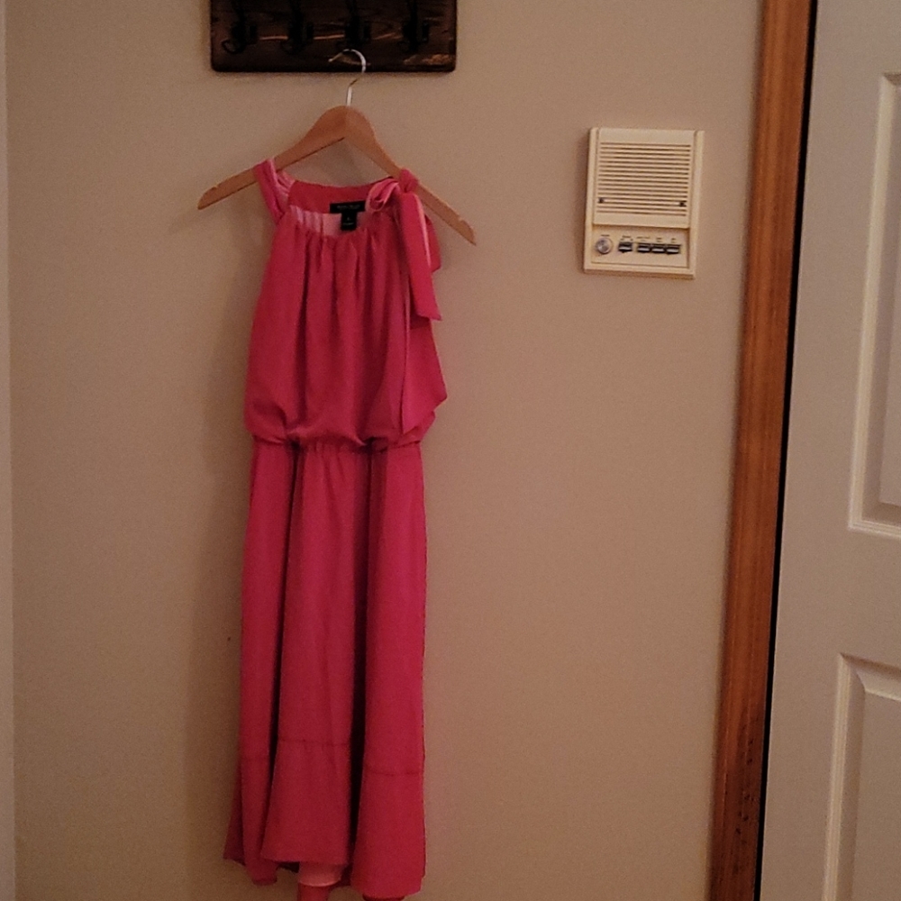 White House Black Market hot pink dress